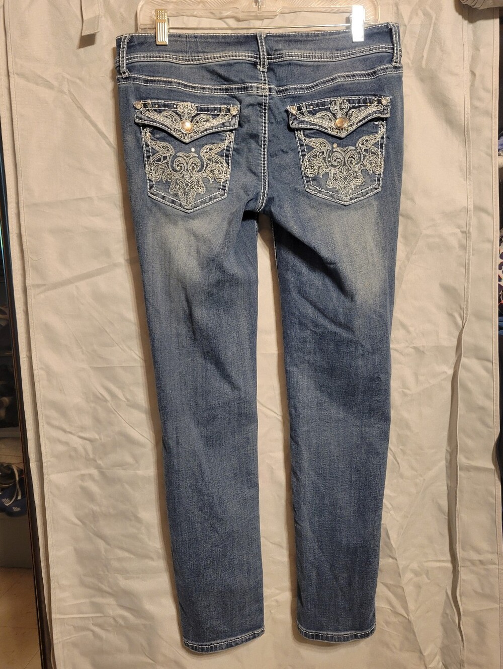 Rhinestone Denim Jeans